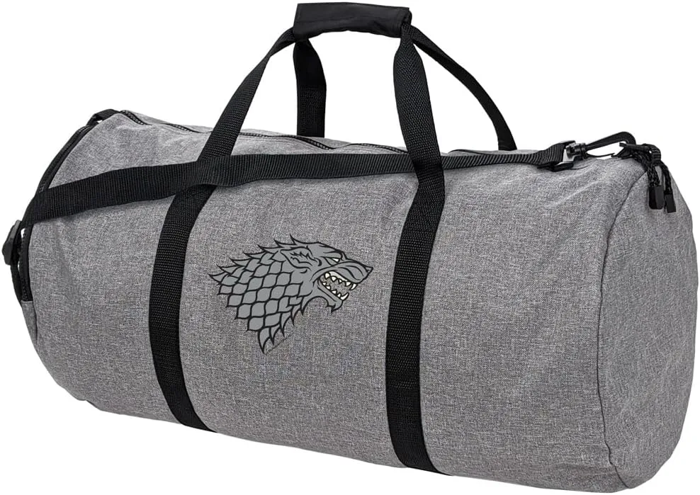 Game of Thrones Stark Sigil Lightweight Duffel Bag for Sports and Gym Packable for Travel