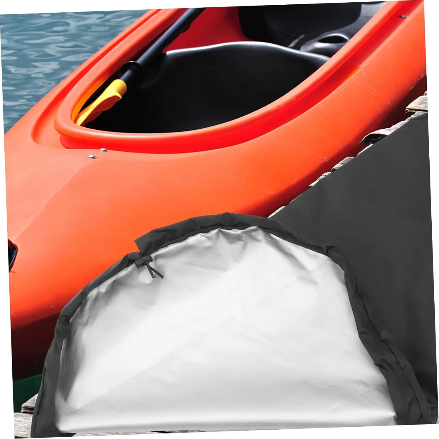 Garneck Banner Kayak Seat Protector Kayak Supplies Cover Black