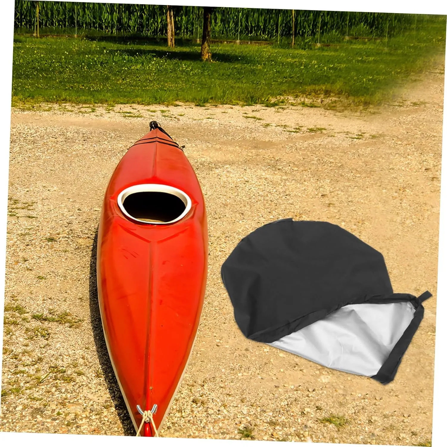 Garneck Banner Kayak Seat Protector Kayak Supplies Cover Black