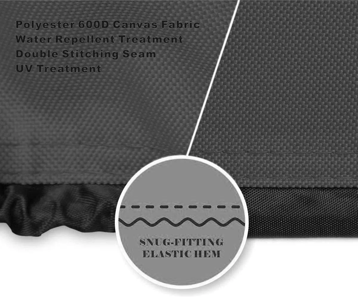 Generator Cover Waterproof, Heavy Duty Thicken 600D Polyester with Elastic Drawstring, Weather/UV Resistant Generator Cover for Universal Portable Generators 5000-10000 Watt (32''L x 24''W x 24''H)