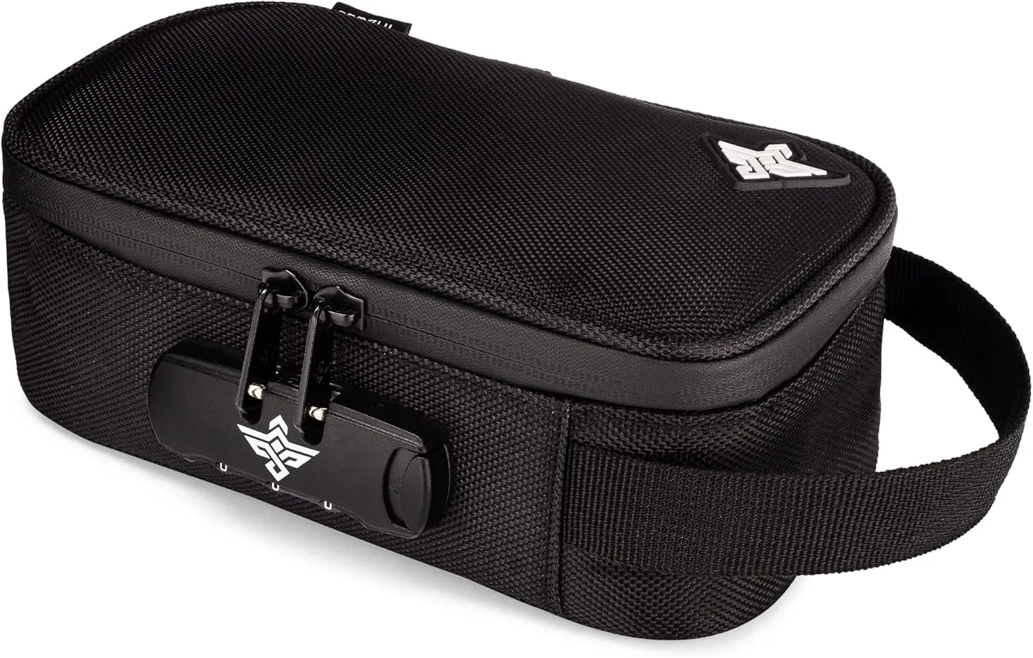 Genesis Storage Travel Case with Combination Lock Water Resistant Organizer Bag   Bonus Gifts (Black)