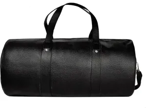 Geniune Leather Travel Duffel Bags for Men and Women/Weekender Travel Overnight Gym Sports Carry On Duffel Bag/Gym bag/luggage bags/Overnight Bag Large Size For Men And Women (Black)