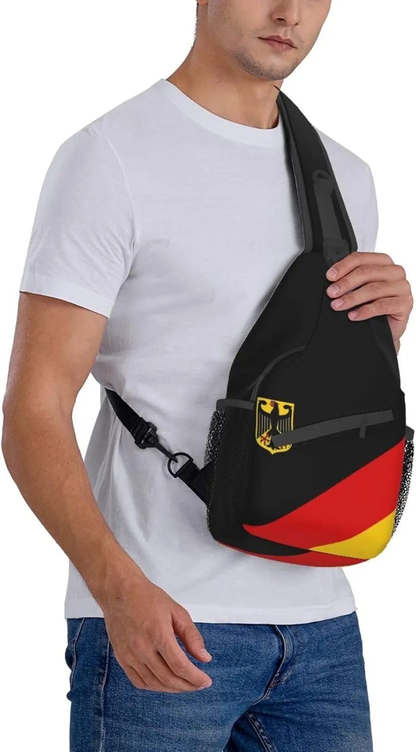 Germany Crossbody Bag German Shoulder Bag Backpack Germany Flag Sling Bag Chest Casual Daypack Bag
