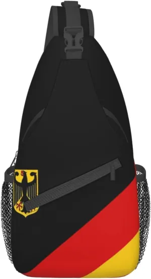 Germany Crossbody Bag German Shoulder Bag Backpack Germany Flag Sling Bag Chest Casual Daypack Bag
