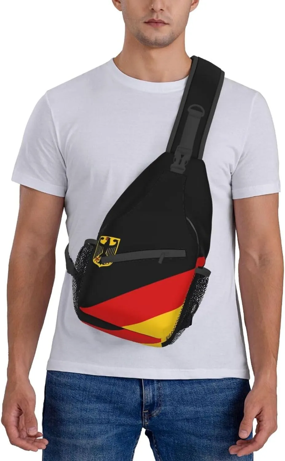 Germany Crossbody Bag German Shoulder Bag Backpack Germany Flag Sling Bag Chest Casual Daypack Bag
