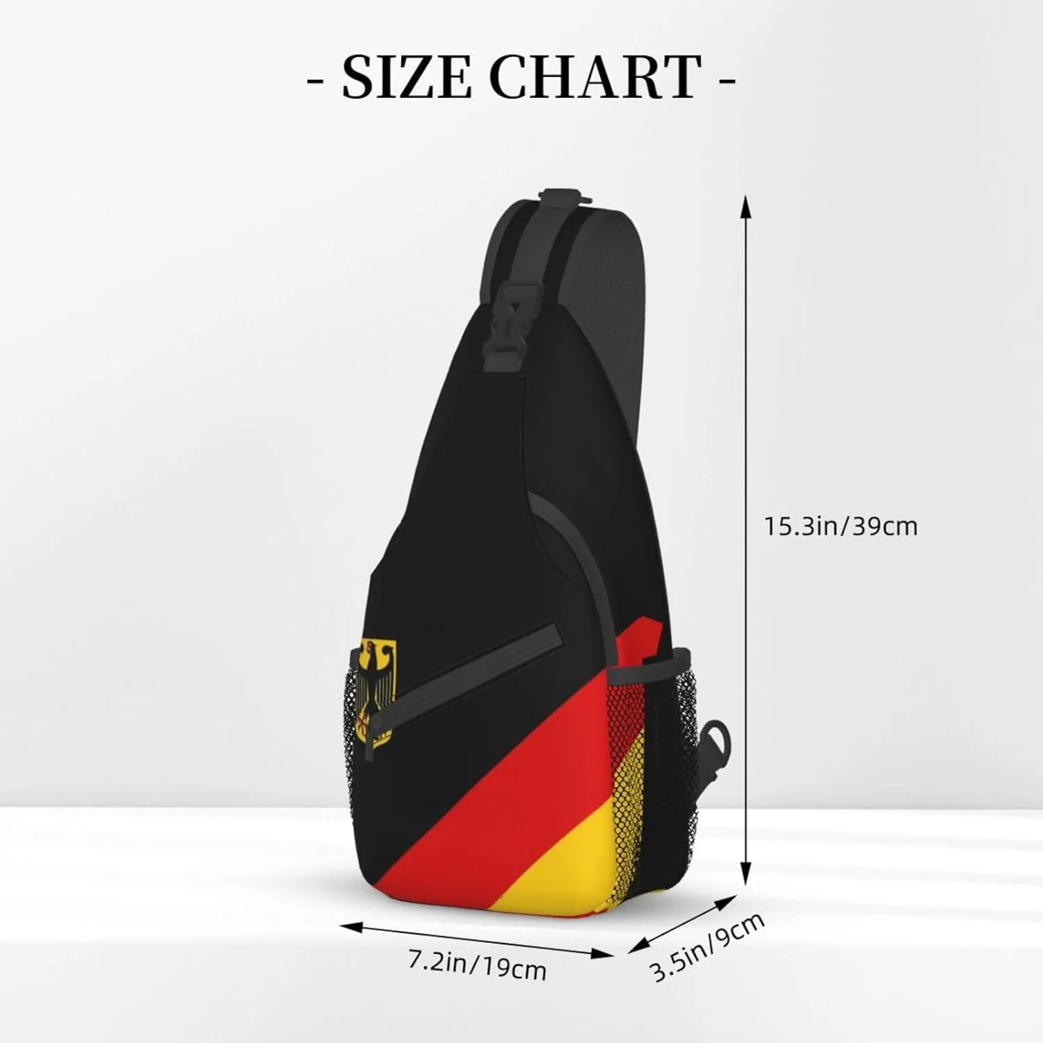 Germany Crossbody Bag German Shoulder Bag Backpack Germany Flag Sling Bag Chest Casual Daypack Bag