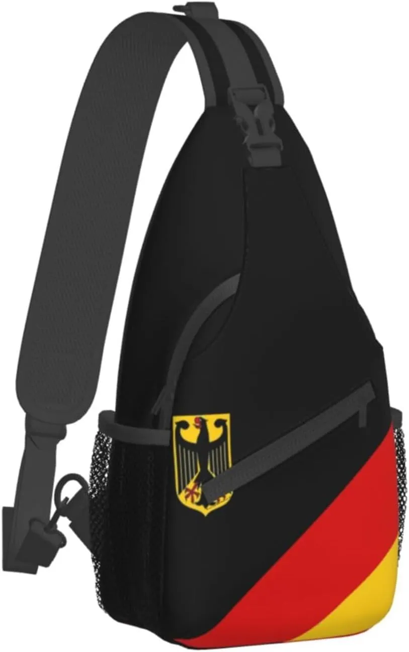 Germany Crossbody Bag German Shoulder Bag Backpack Germany Flag Sling Bag Chest Casual Daypack Bag