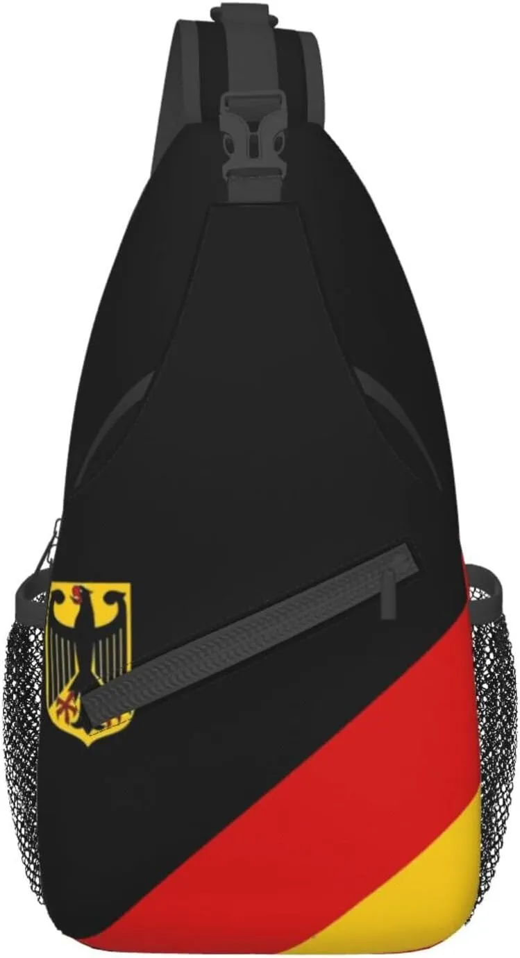 Germany Crossbody Bag German Shoulder Bag Backpack Germany Flag Sling Bag Chest Casual Daypack Bag