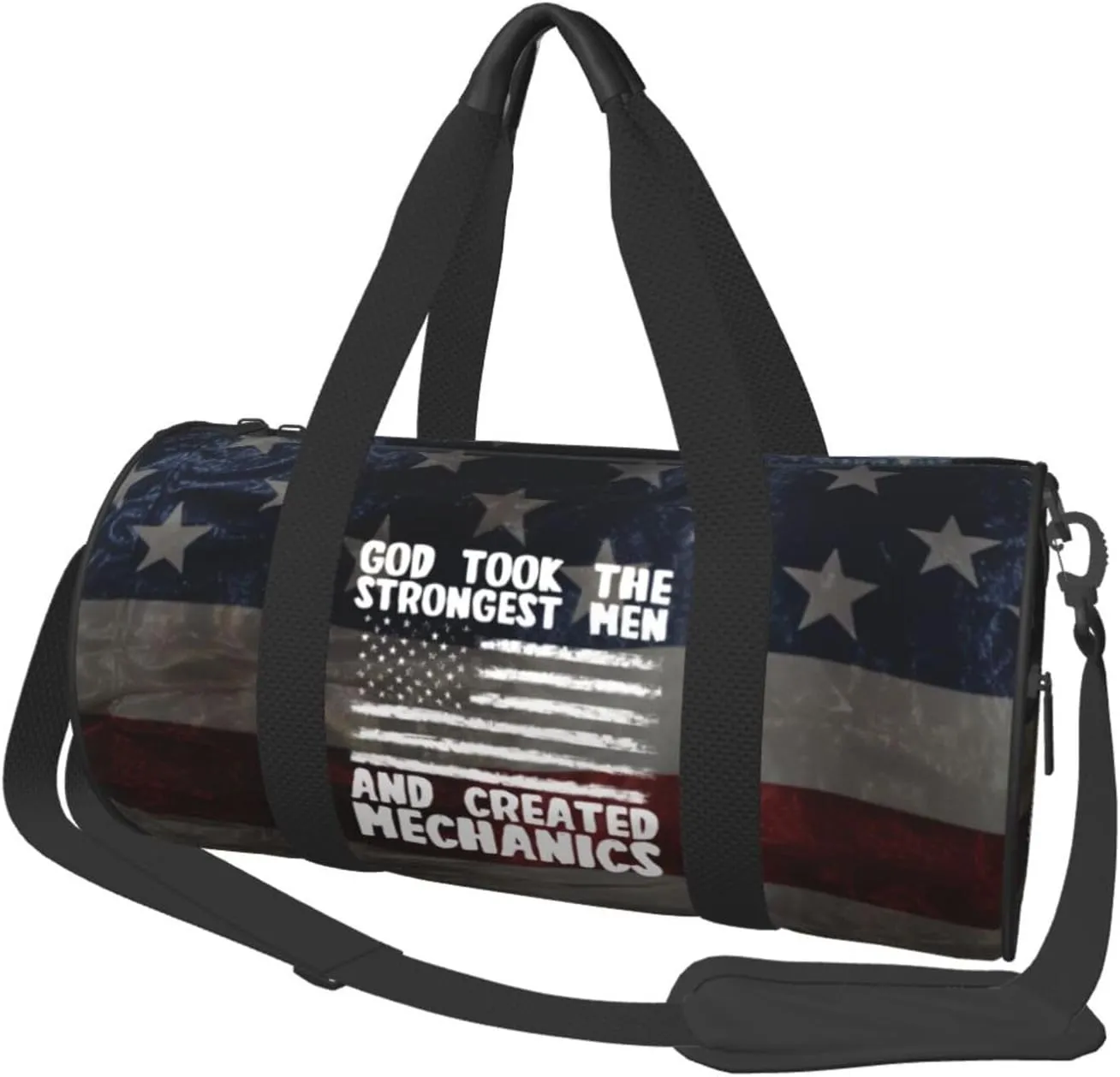 God Took The Strongest Men And Created Elevator Mechanics Duffel Bag Gym Bag Travel Sports Tote Large Foldable Beach Swim Yoga7