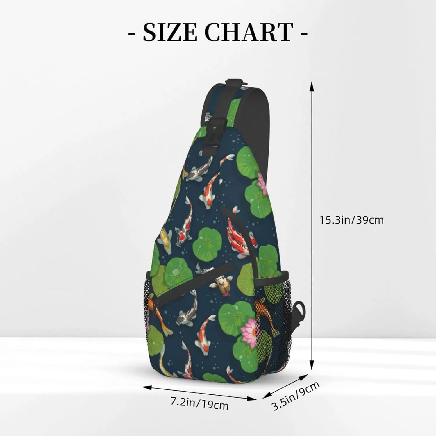Goldfish Crossbody Bag Fish Shoulder Bag Backpack Cute Sling Bag Funny Chest Casual Daypack for Outdoor