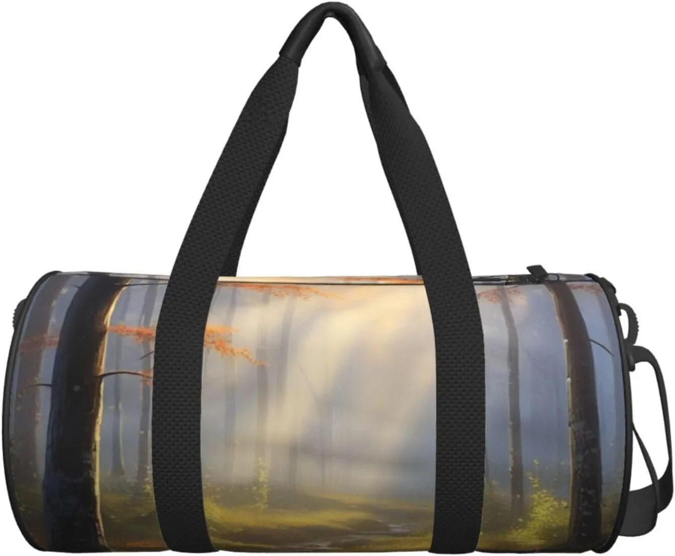 Gossamer Glow Printed Travel Bag,Round Personal Item Storage bag,Foldie Duffel Bag for Traveling Vacation,Fitness,Sports