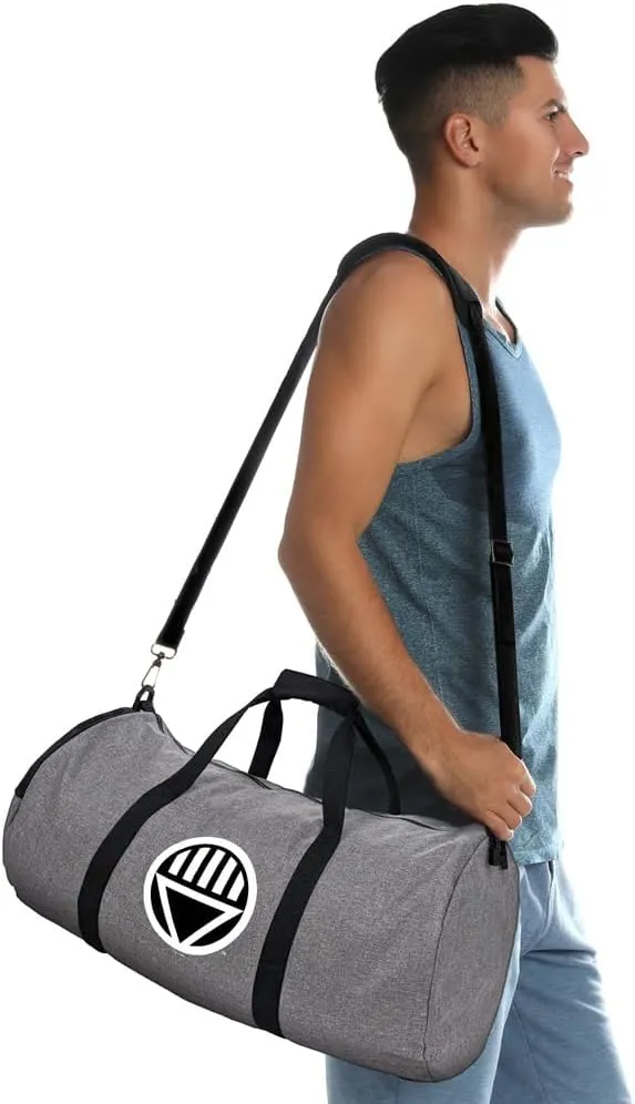 Green Lantern Core Blackest Night Black Lantern Logo Lightweight Duffel Bag for Sports and Gym Packable for Travel