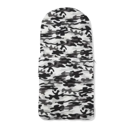 Grey Camouflage Footmuff, Parasol and Universal Rain cover Pushchair Bundle