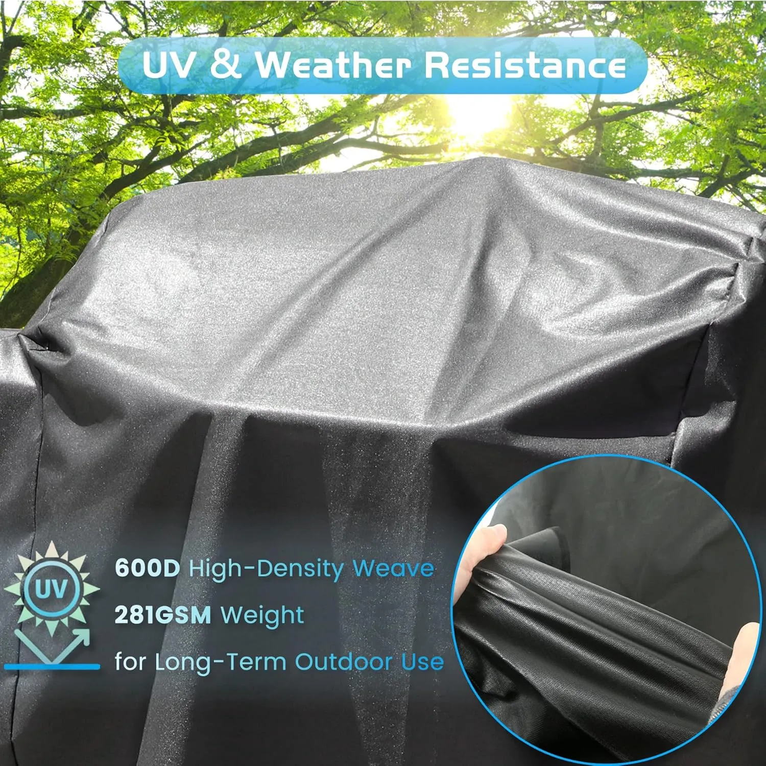 Grill Cover for Pit Boss Savannah Onyx Edition Wood Pellet Grill PB1500NX Heavy Duty 600D Waterproof Pitboss Parts BBQ Outdoor Accessory 1500 Grill Smoker Cover