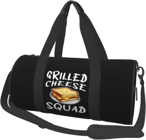 Grilled Cheese Squad Cheese Lover Duffel Bag Gym Bag Travel Sports Tote Large Foldable Beach Swim Yoga7