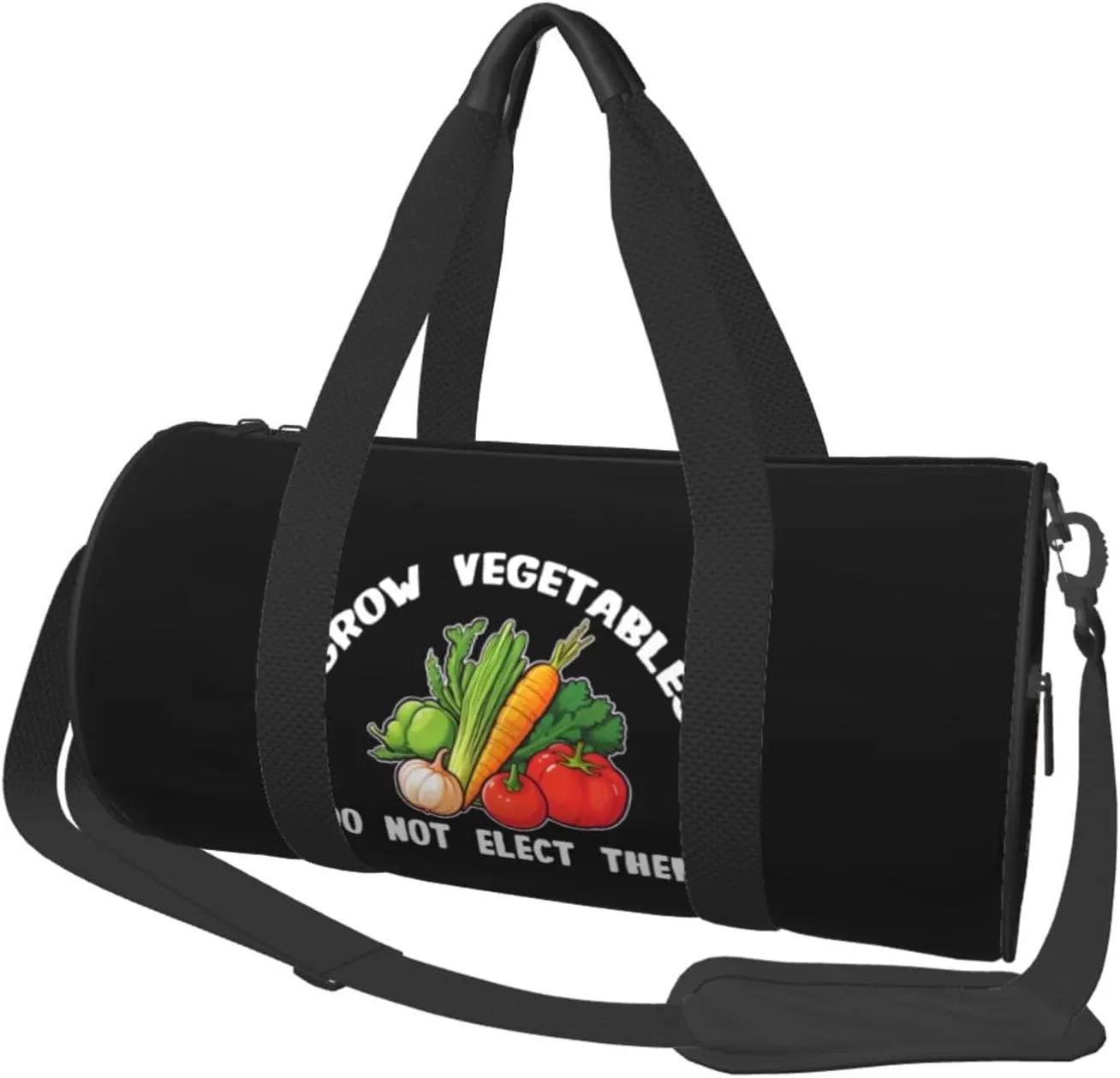 Grow Vegetables Do Not Elect Them Duffel Bag Gym Bag Travel Sports Tote Large Foldable Beach Swim Yoga0