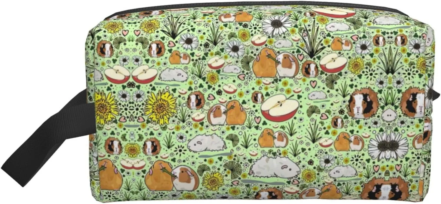 Guinea Pig Print Travel Toiletry Organizer Bag, Cosmetic & Storage Pouch For Travel And Daily Use