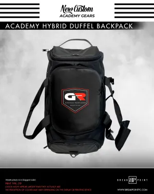 Gustavo Rodrigues Brazilian Jiu Jitsu Academy Hybrid Duffel Backpack #768
