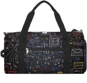 Gym BagMathematics And Physics Classic Lightweight Foldable Gym Bag Workout Exercise Dance Bag Men Women Duffle Bag