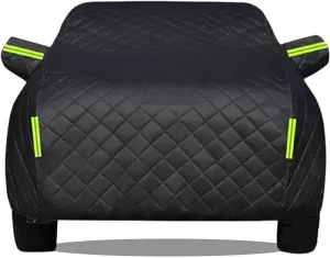 Hail Car Cover Custom Fit for Ligier lXO, Heavy Duty Car Cover with Cotton, Windproof Rain Snow Protection, with Zipper Door and Reflective Strips z33m