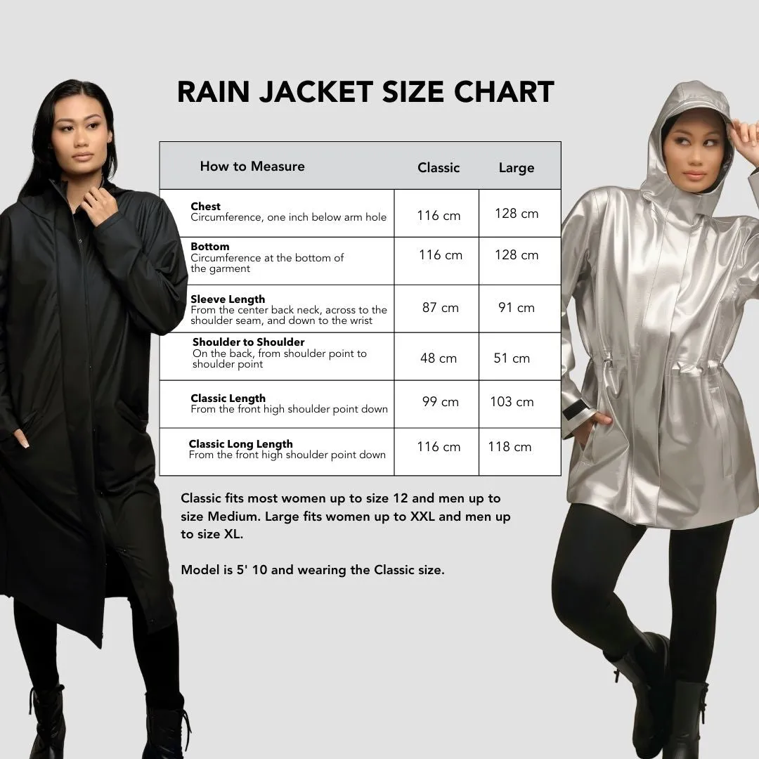 Hairbrella Satin-Lined, Waterproof Rain Jacket