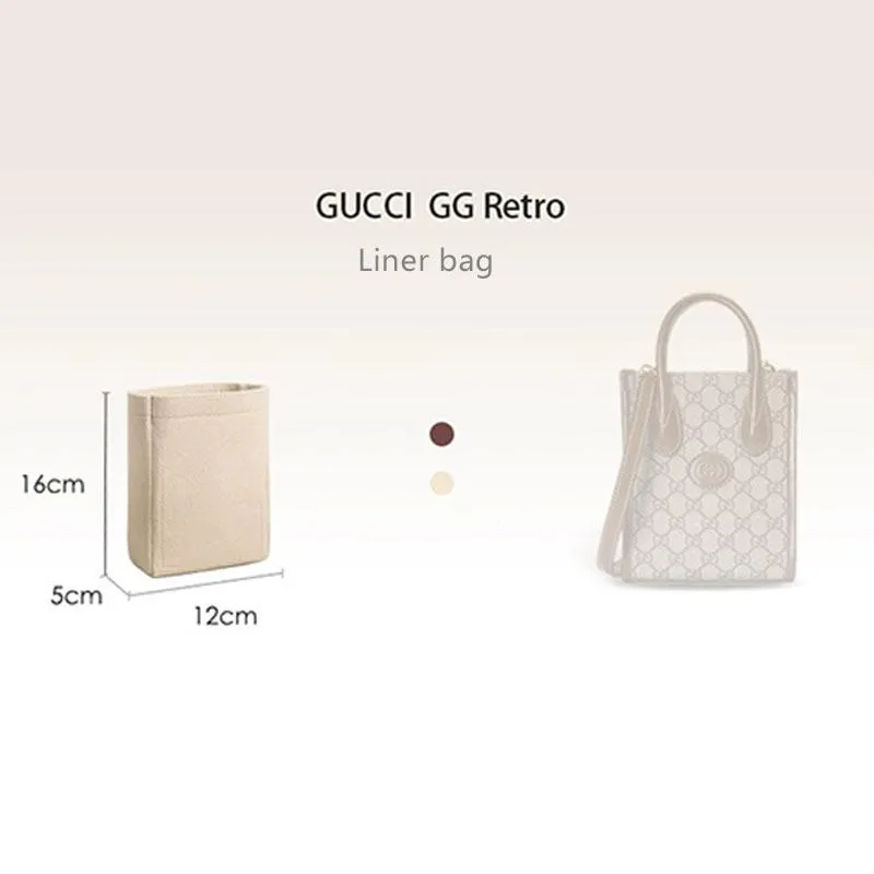 Handbag Organizer For Gucci GG Retro BAG | Designer Purse Insert  | Bag Liner | Bag Insert Organizer | Gucci Organizer | Bag Organizer | Luxury bag |  Bag protector | Gucci Interlocking G bag