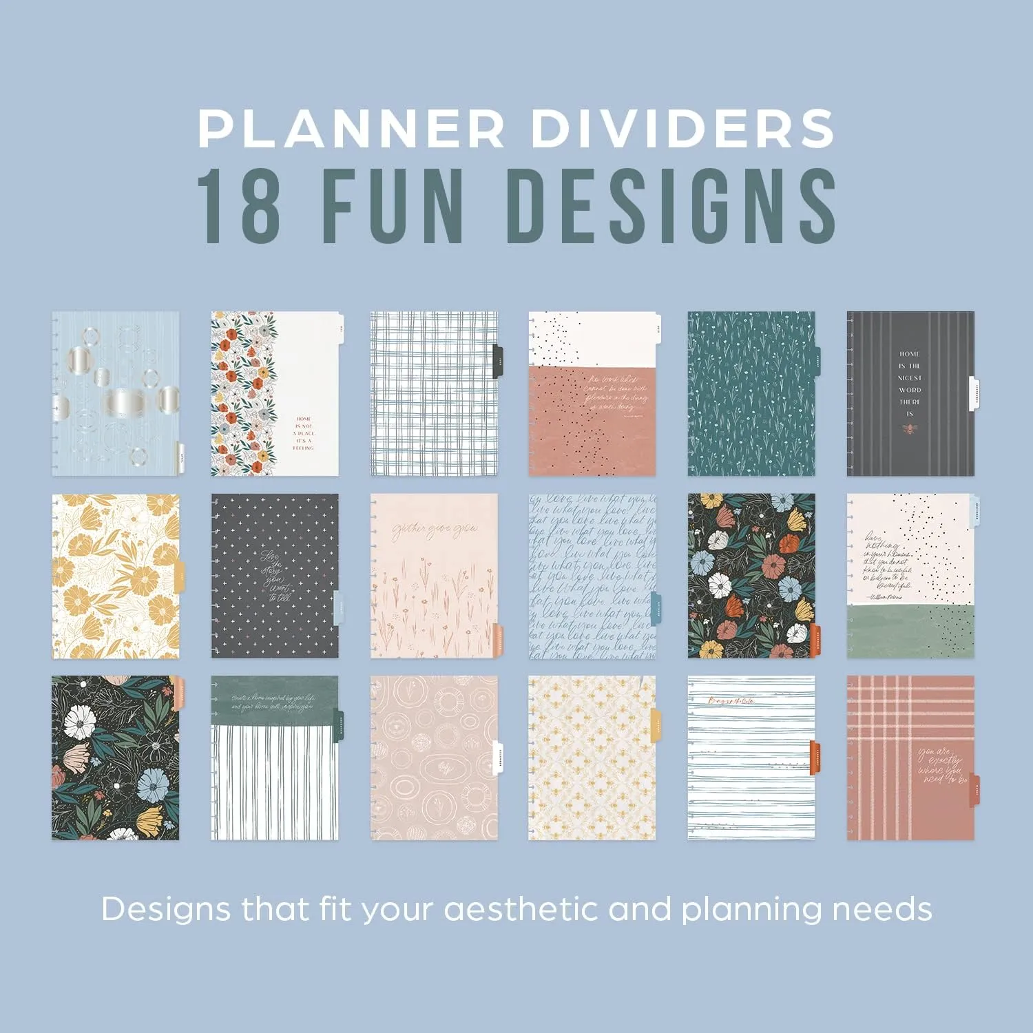 Happy Planner 2023 Daily Planner and Calendar, 18-Month Daily, Weekly, and Monthly July 2023–Dec. 2024 Planner, Vertical Layout with Lines, Homesteader Theme, Big Size, 8 1/2 Inches by 11 Inches