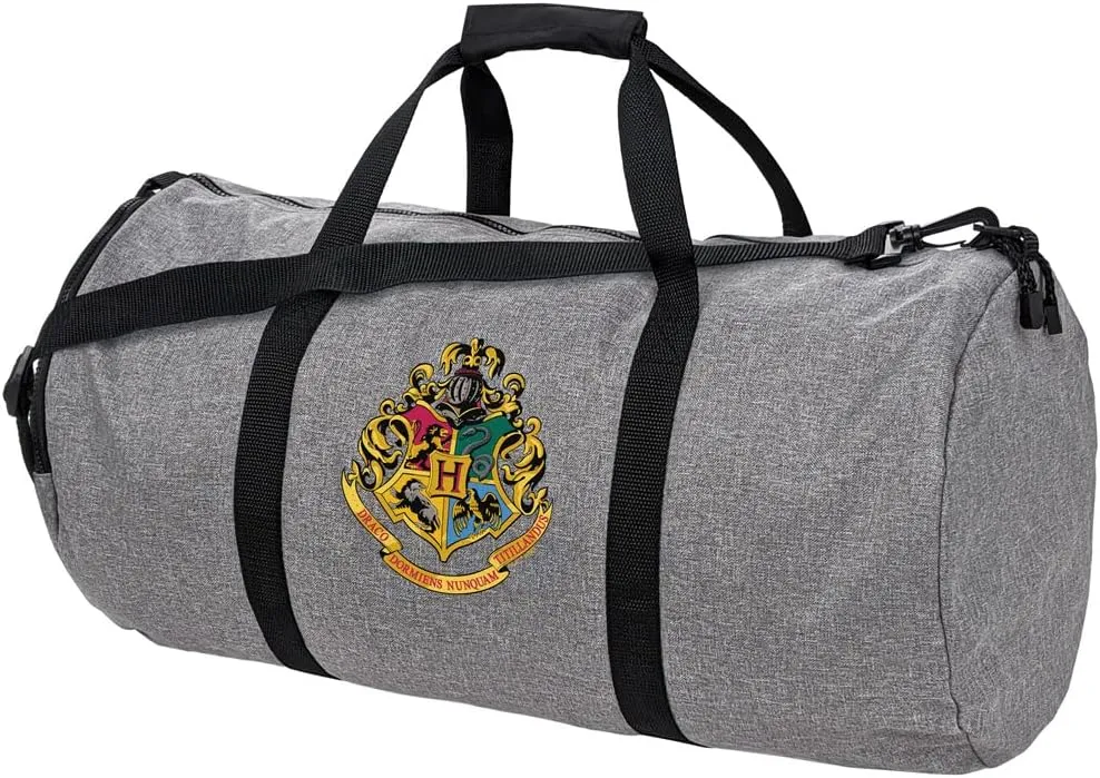 Harry Potter Hogwarts School Crest Lightweight Duffel Bag for Sports and Gym Packable for Travel