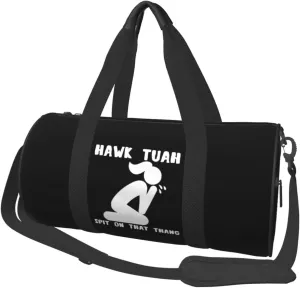 Hawk Tuah Spit On That Thang Duffel Bag Gym Bag Travel Sports Tote Large Foldable Beach Swim Yoga5