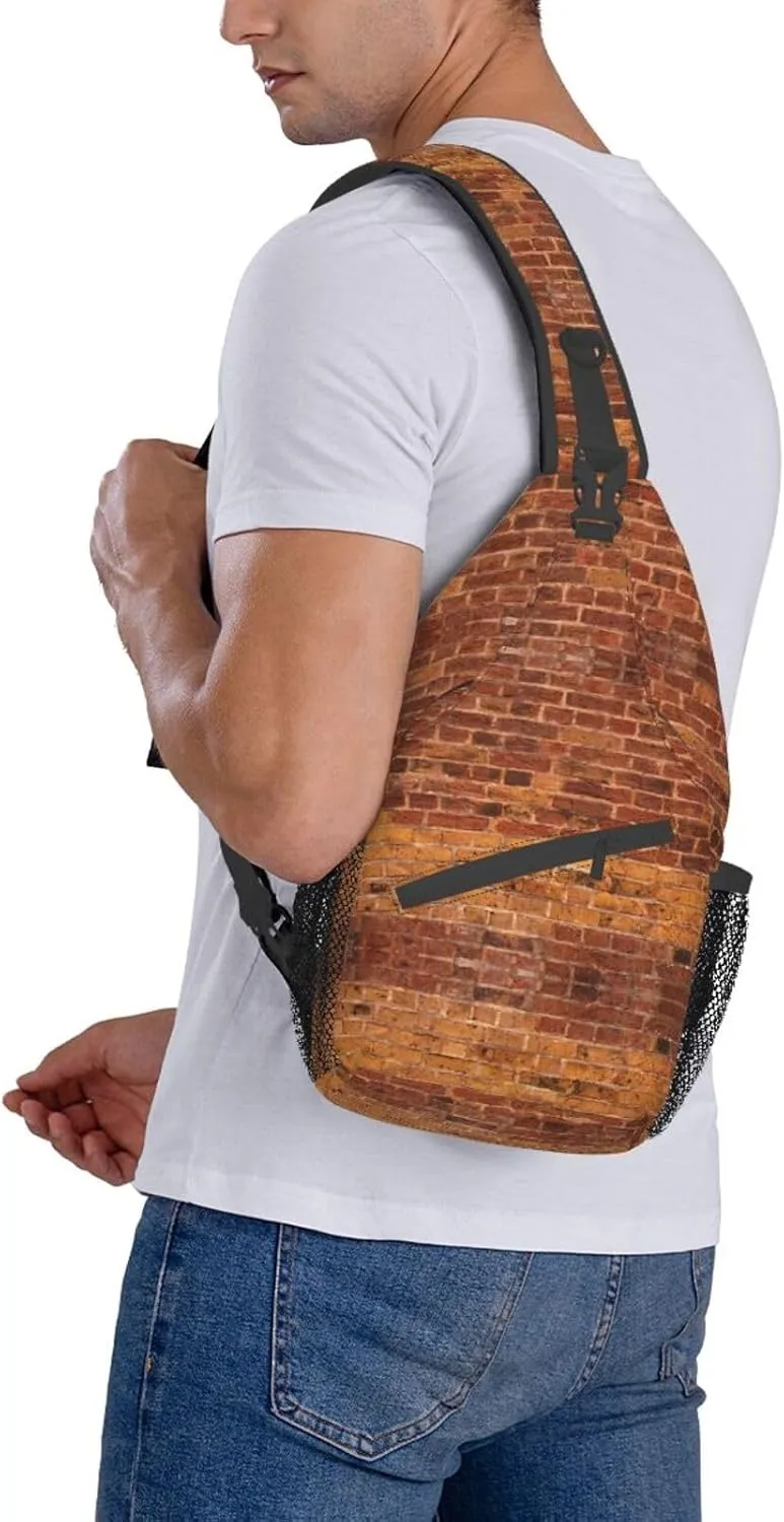 Heaps Of Orange Monarch Butterflies Unisex Crossbody Backpack Travel Hiking Casual Chest Bags Lightweight Fashion