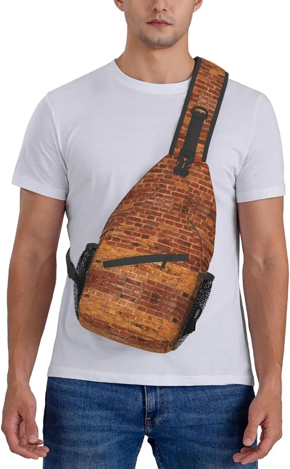 Heaps Of Orange Monarch Butterflies Unisex Crossbody Backpack Travel Hiking Casual Chest Bags Lightweight Fashion