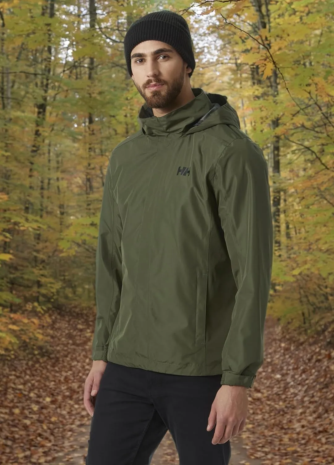 Helly-Hansen Men's Dubliner Waterproof Rain Jacket with Packable Hood