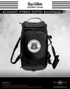 Hess BJJ Academy Hybrid Duffel Backpack #1430