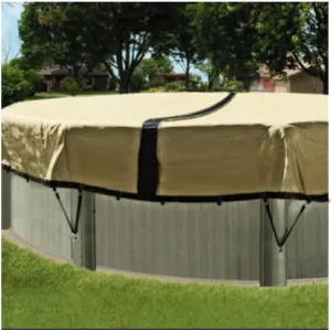 HPI Ultimate Winter Cover with 4-Foot Overlap for 15-Foot Round Above-Ground Swimming Pools