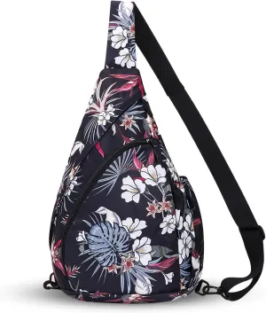 HUA ANGEL Crossbody Sling Bag for Men & Women Lightweight Waterproof Chest Shoulder Bag for Travel Hiking & Everyday Use
