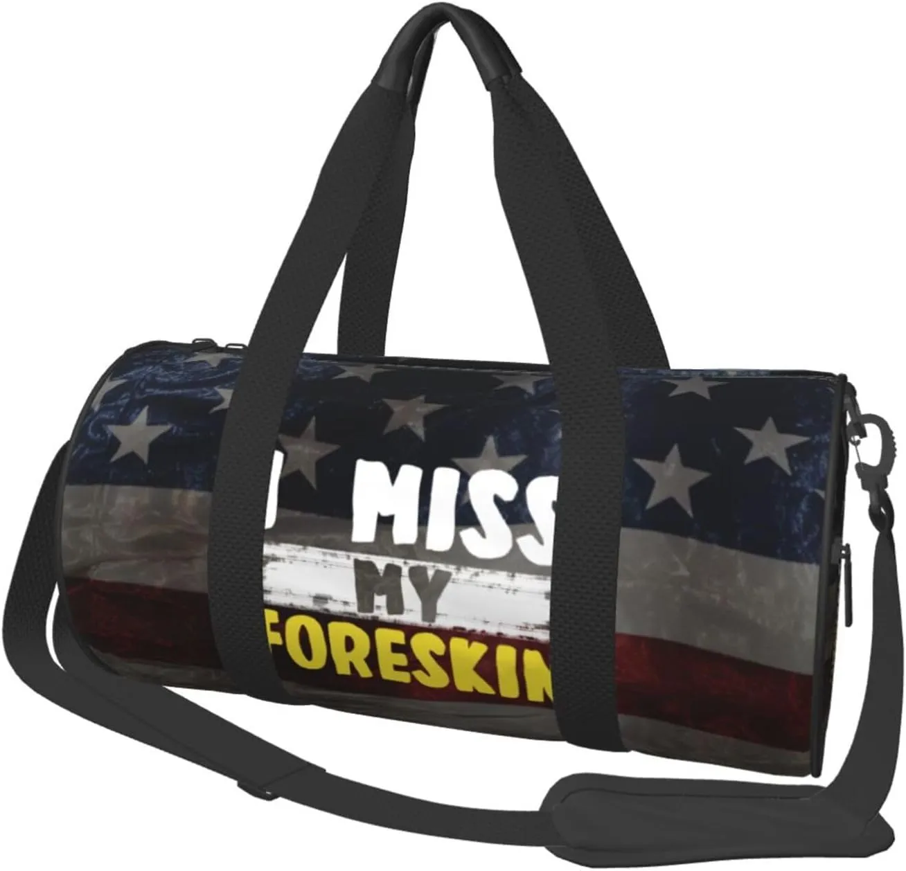 I Miss My Foreskin Duffel Bag Gym Bag Travel Sports Tote Large Foldable Beach Swim Yoga2