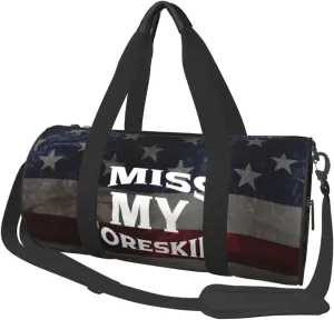 I Miss My Foreskin Duffel Bag Gym Bag Travel Sports Tote Large Foldable Beach Swim Yoga3