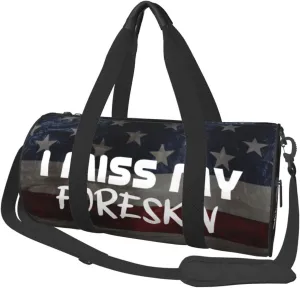 I Miss My Foreskin Duffel Bag Gym Bag Travel Sports Tote Large Foldable Beach Swim Yoga6