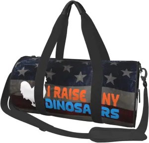 I Raise Tiny Dinosaurs Duffel Bag Gym Bag Travel Sports Tote Large Foldable Beach Swim Yoga7