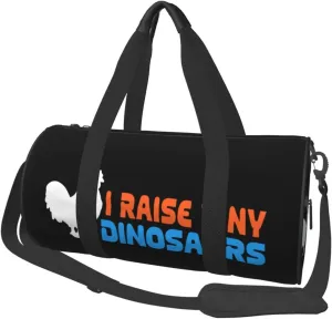I Raise Tiny Dinosaurs Duffel Bag Gym Bag Travel Sports Tote Large Foldable Beach Swim Yoga9