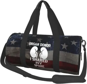 I Shared My Spare Kidney Transplant Living Donor Duffel Bag Gym Bag Travel Sports Tote Large Foldable Beach Swim Yoga1