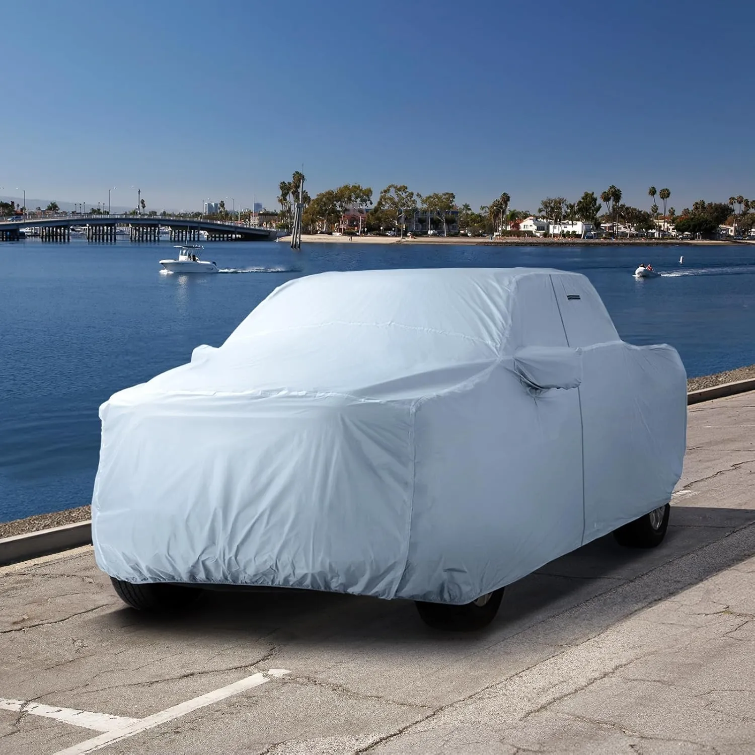 iCarCover 100-Layer Premium Truck Car Cover Waterproof All Weather, Rain Snow UV Protection Full Car Covers, F-150 250, C/K 3500, Silverado, Ram, Tundra, Sierra, Titan, Size T70 (See Size Chart)