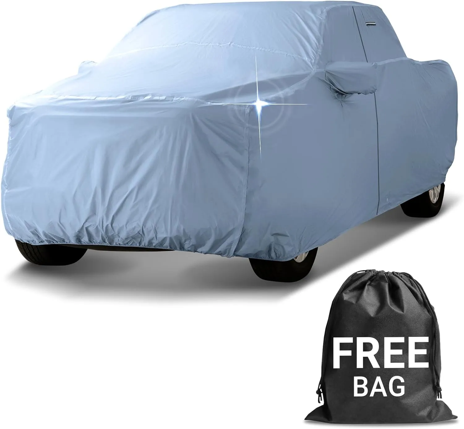 iCarCover 100-Layer Premium Truck Car Cover Waterproof All Weather, Rain Snow UV Protection Full Car Covers, F-150 250, C/K 3500, Silverado, Ram, Tundra, Sierra, Titan, Size T70 (See Size Chart)