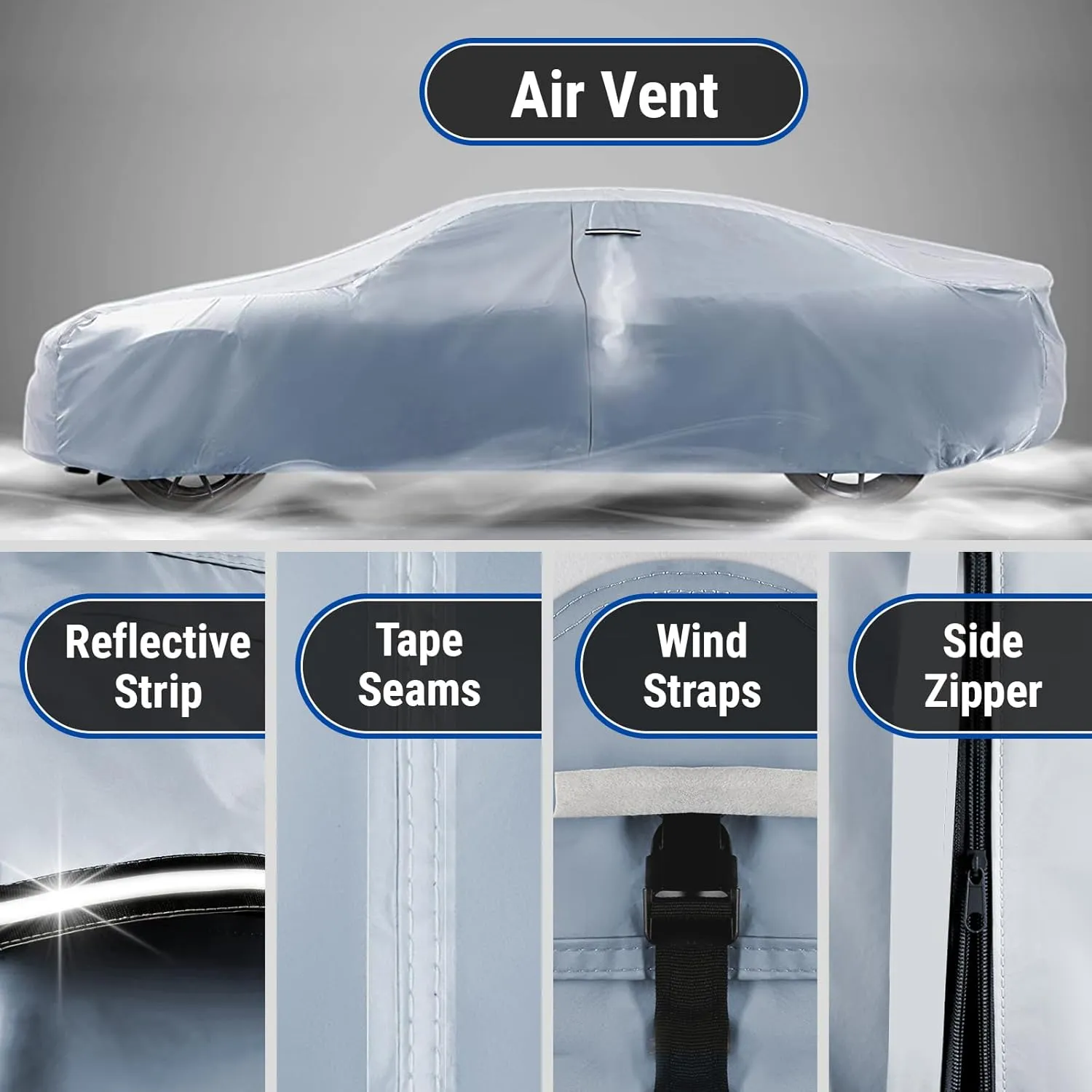 iCarCover Premium Car Cover for 1962-1981 MG MGB Roadster Heavy Duty Waterproof All Weather Automobiles Custom Fit Indoor Outdoor UV Snow Protection Covers with Straps and Bag