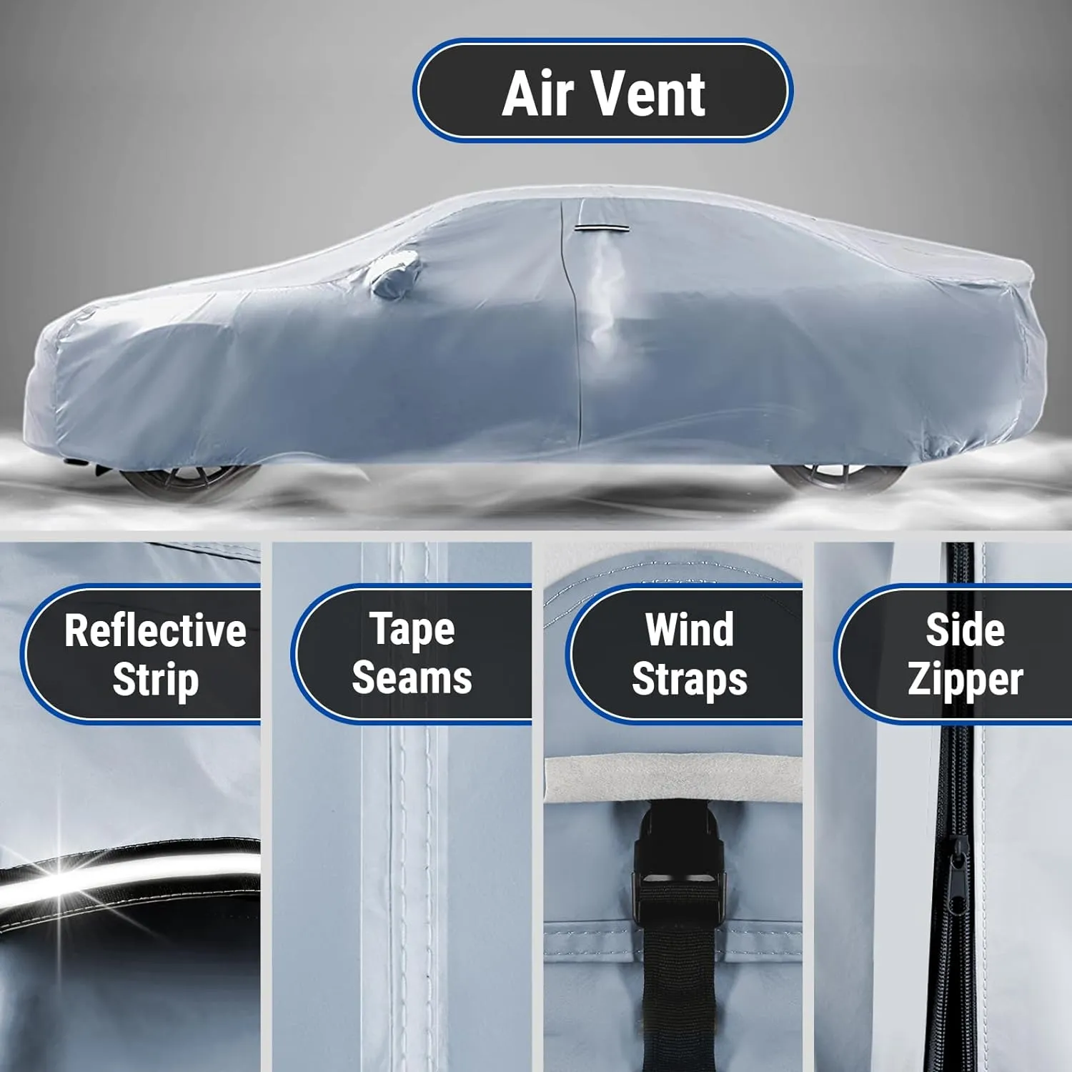 iCarCover Premium Car Cover for 1996-2000 Honda Civic Hatchback Heavy Duty Waterproof All-Weather Automobiles Custom Fit Indoor Outdoor UV Snow Protection Covers with Straps and Bag