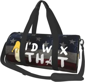 I'D Wax That Duffel Bag Gym Bag Travel Sports Tote Large Foldable Beach Swim Yoga9
