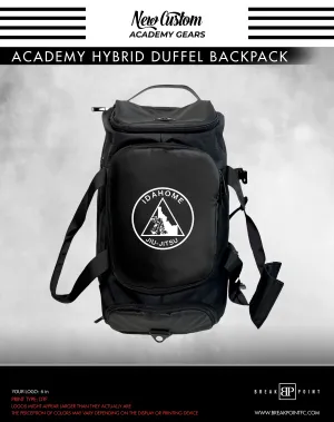 Idahome Jiu Jitsu Academy Hybrid Duffel Backpack #1185 B (Alt)