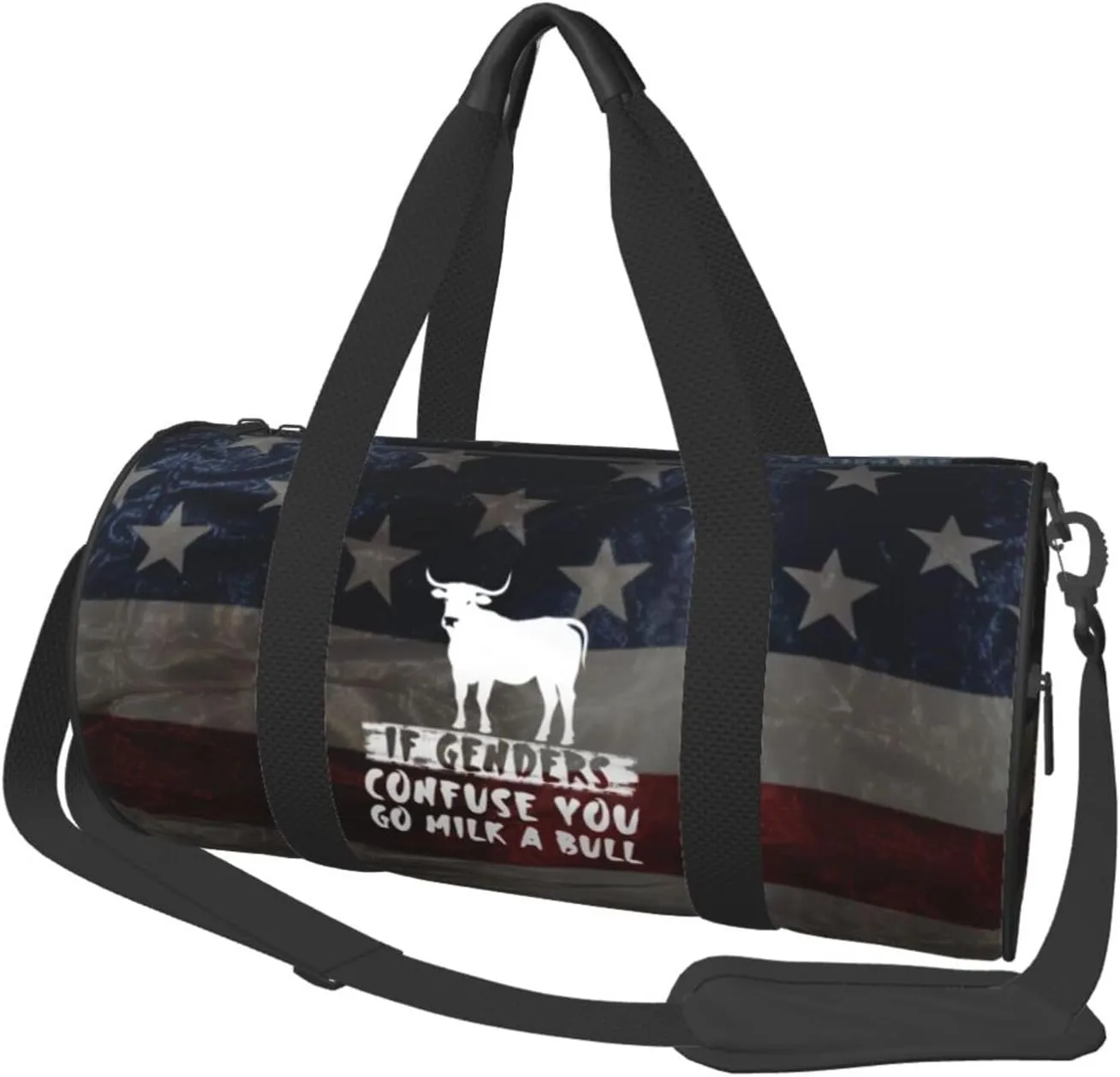 If Genders Confuse You Go Milk A Bull Duffel Bag Gym Bag Travel Sports Tote Large Foldable Beach Swim Yoga52
