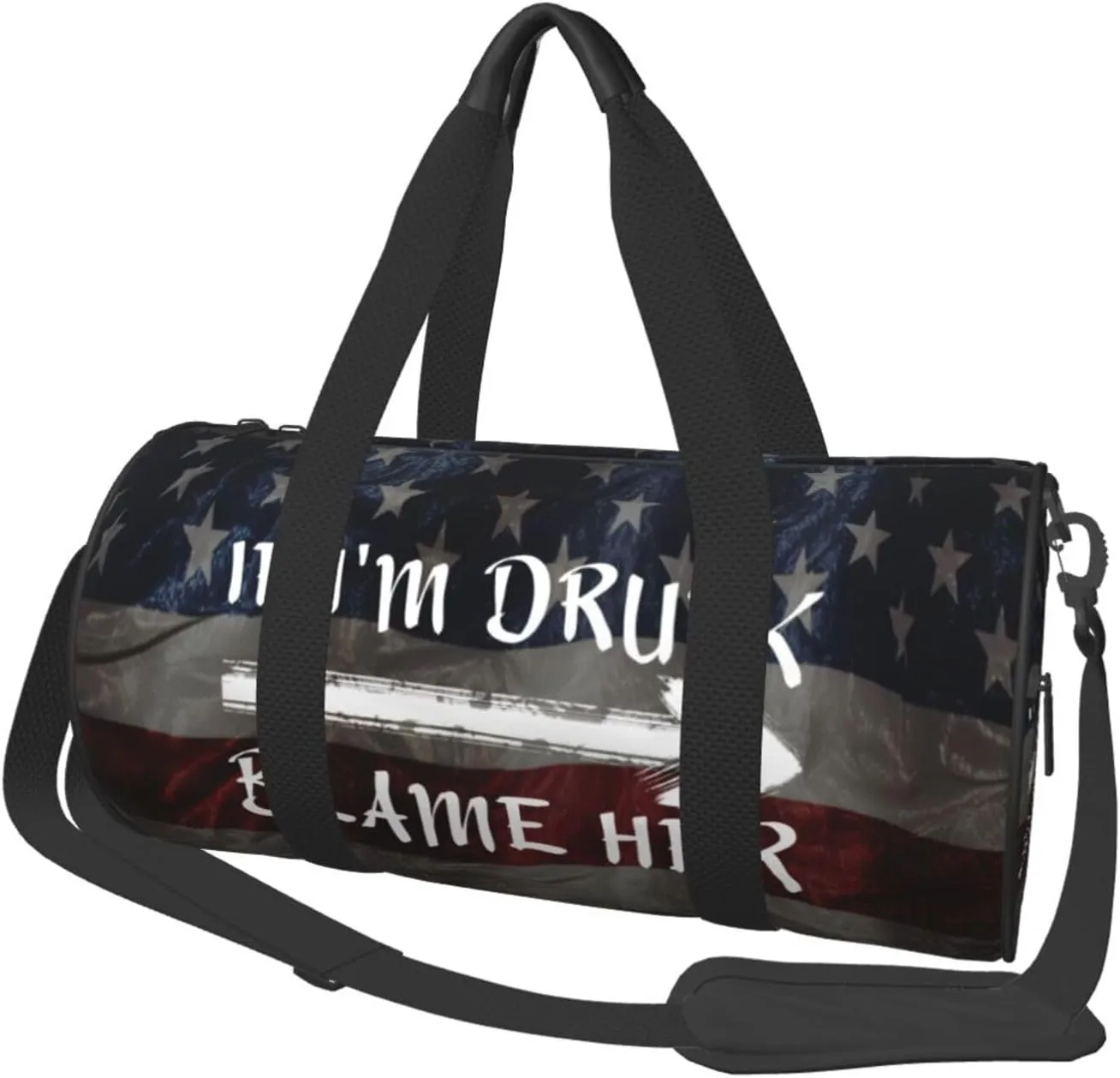 If I'M Drunk Blame Her Duffel Bag Gym Bag Travel Sports Tote Large Foldable Beach Swim Yoga1