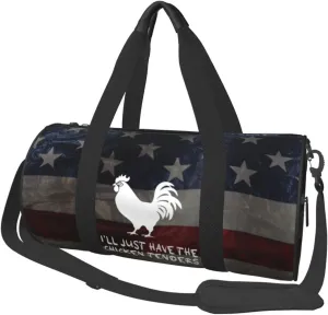 I’ll Just Have The Chicken Tenders Duffel Bag Gym Bag Travel Sports Tote Large Foldable Beach Swim Yoga2